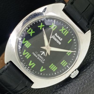 HMT JAWAN ВИНТАЖНЫЕ МЕХАНИЧЕСКИЕ ИНДИЙСКИЕ МУЖСКИЕ ЧАСЫ С ЧЕРНЫМ ЦИФЕРБЛАТОМ a700265-5