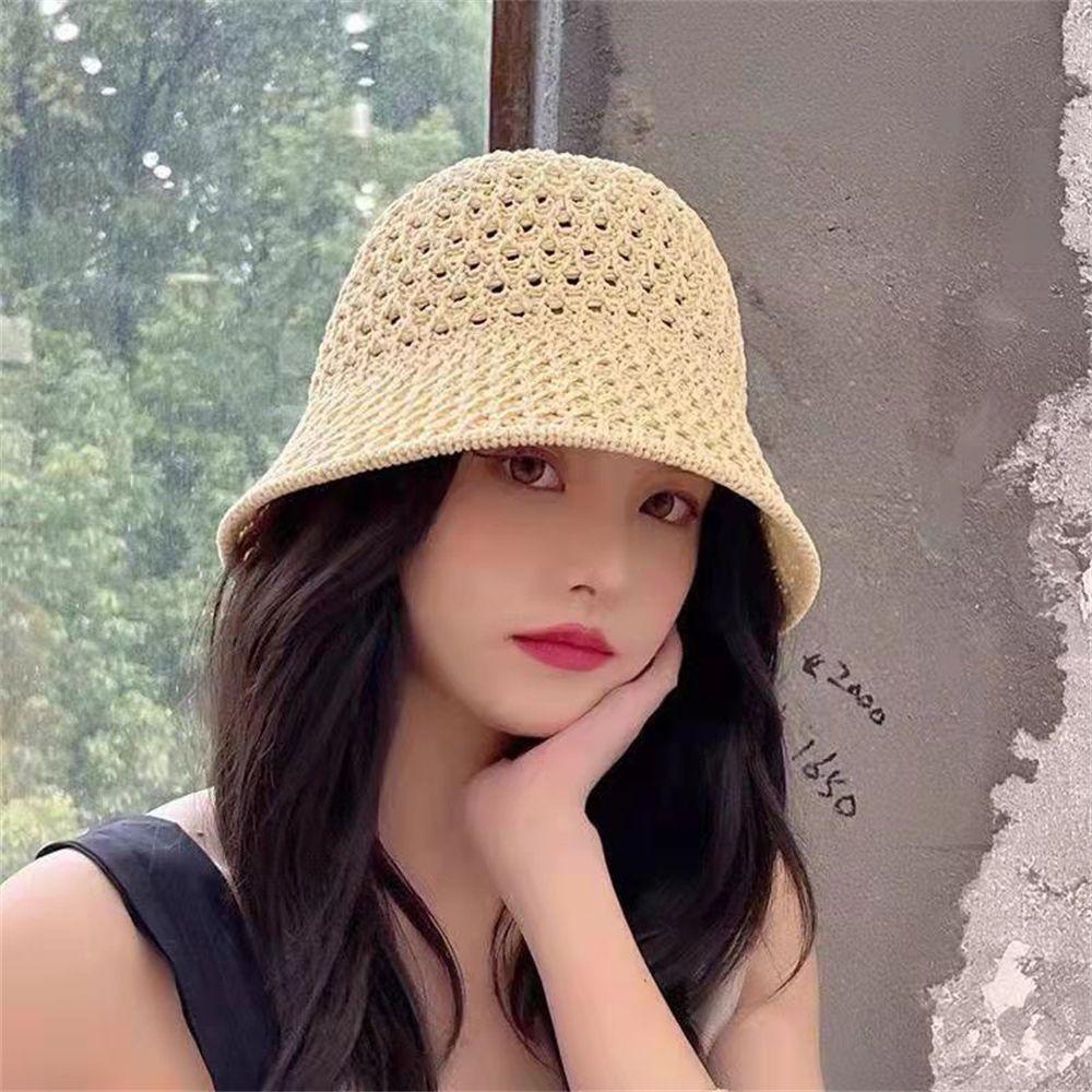 Ladies Soft Wide Brim Bucket Hat Beach Cap Fisherman Hats Sun Hats