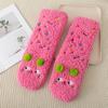 Mid Tube Thick Thermal Socks Plush Fleece Sock Women Kawaii Sleeping Slipper Socks  Winter