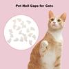 20 шт. колпачки для ногтей с клеем, модные накладки на когти для домашних животных, защита для когтей для кончиков ногтей кошек, аксессуары для домашних животных для собак, кошек
