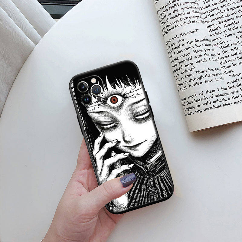 IR15 Junji Ito Tomie Case for Samsung A06 A35 A25 A24 A15 A05S A05 M55 M35 M15 A02 A12 A13 A10 A16 A20 A30 A22 A31 A32 A33 A42 A50