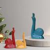 Modern Lucky Snail Family Ceramic Statues for Home Decor (Pack of 3, Multi-Coloured)