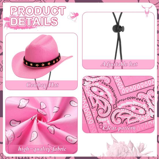 Костюм ковбоя для крыльца гуся, ковбойская шляпа в стиле вестерн с банданой, праздничный костюм гуся для 23-дюймовой/17-дюймовой цементной статуи гуся