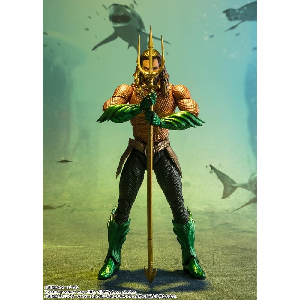 НАРОДЫ ТАМАШИИ SH. Фигурка Аквамена Figuarts 160 мм АБС ПВХ Окрашенная Подвижная Коллекционная