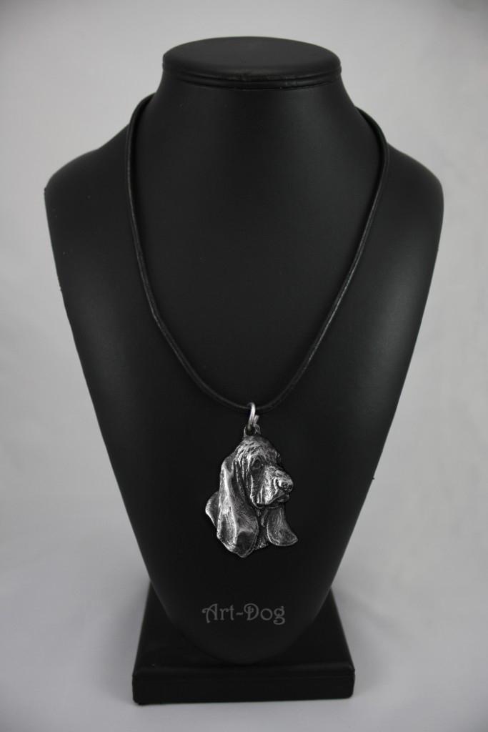 Basset Hound II – Necklace with dog, silver-plated pendant for dog fan | Art-Dog