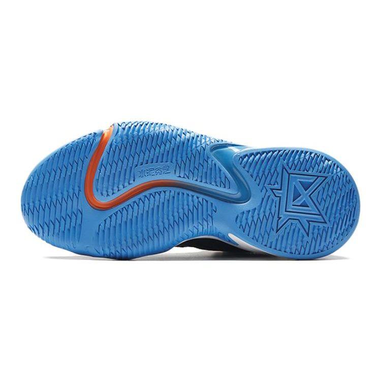 Anta Kids Crazy Tide 2 Shock Absorbing Breathable Low Top Basketball Shoes Kids Sneakers Blue Black A312331131-2