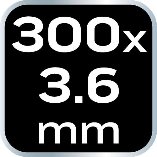 EXTREME cable ties 3.6 × 300 mm, white, 20 pcs.