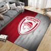 Olympiacos F.C Flannel Pattern Square Carpet,Area Rug,Carpet Rug for Living Room Bedroom Sofa Playroom Decor,Non-slip Floor Mat