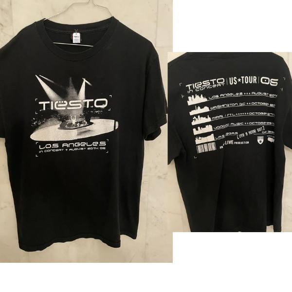 Винтажная футболка 2005 года DJ Tiesto US Tour Cinder Block Ограниченный выпуск Унисекс