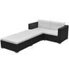 Day and Night - Day and Night 3-piece Garden Furniture Set and Black Synthetic Rattan Cushions