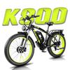 KETELES Электровелосипед K800 с двумя двигателями мощностью 2000 Вт, аккумулятором 48 В 23 Ач, толстыми шинами 26 дюймов, блокируемой амортизационной вилкой, шоссейный электровелосипед