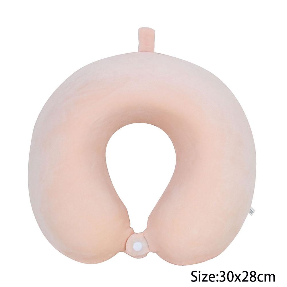 Polyester Solid Color Memory Foam Memory Pillow Ushaped Pillow Soft Comfortable Travel Neck Office Nap Pillow Memory Foam Pillow