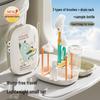Silicone Baby Bottle Cleaning Brush Set - Portable, High Temp Resistant, Non-Slip Handle, Perfect for Travel (6 Pieces)