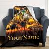 Messi Personalized Text Blanket Multi-purpose Personalized Blanket Durable Comfort Throw For Chair Living Room Bedding Couch for All Occasions