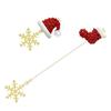 Christmas Themed Earrings Asymmetric Long Tassels Drop Earrings Ear Accessories for Holiday Parties and Gatherings