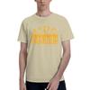 Yellow Mens T Shirt Parkour Unique Tee Shirt Short Sleeve Round Collar 100 Cotton Summer Clothes TShirt