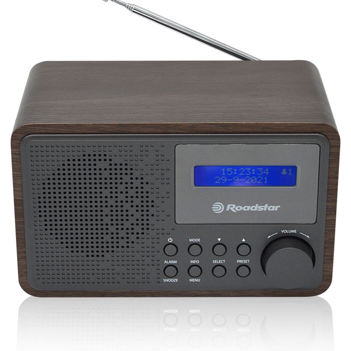 Radio Numérique Portable - Roadstar - HRA-700D+ - DAB/DAB+/FM - Design Vintage - Alimentation Secteur/Piles