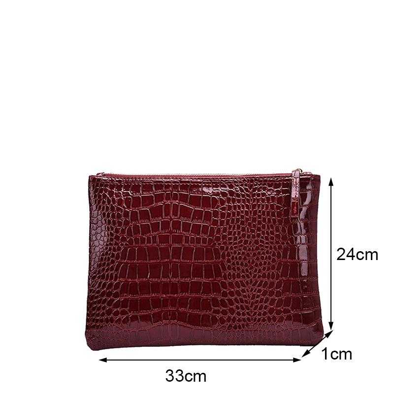 Yogodlns Crocodile Pattern Clutch PU Leather Handbag Fashion Envelope Bag Luxury Phone Coin Purse Party Dinner Bag Ladies Pouch