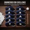 10pcs Neoprene Golf Club Head Covers Scratch Proof Golf Club Head Cover Set  Golf course