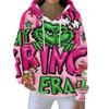 Christmas Hoodies For Women Funny Cute Printed Holiday Sweatshirt Winter Oversized Pullover Tops