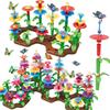 Large building blocks flowers garden bouquet children creative set xxl