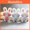 Adorable Cute Bunny Plush Toy Keychain Soft Short Plush Cartoon Rabbit Bag Charm