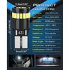 4pcs T10 W5W Car Led Lights Super Bright 6000K White With Decoder For Side Marker Parking Lights For Dodge Charger Challenger