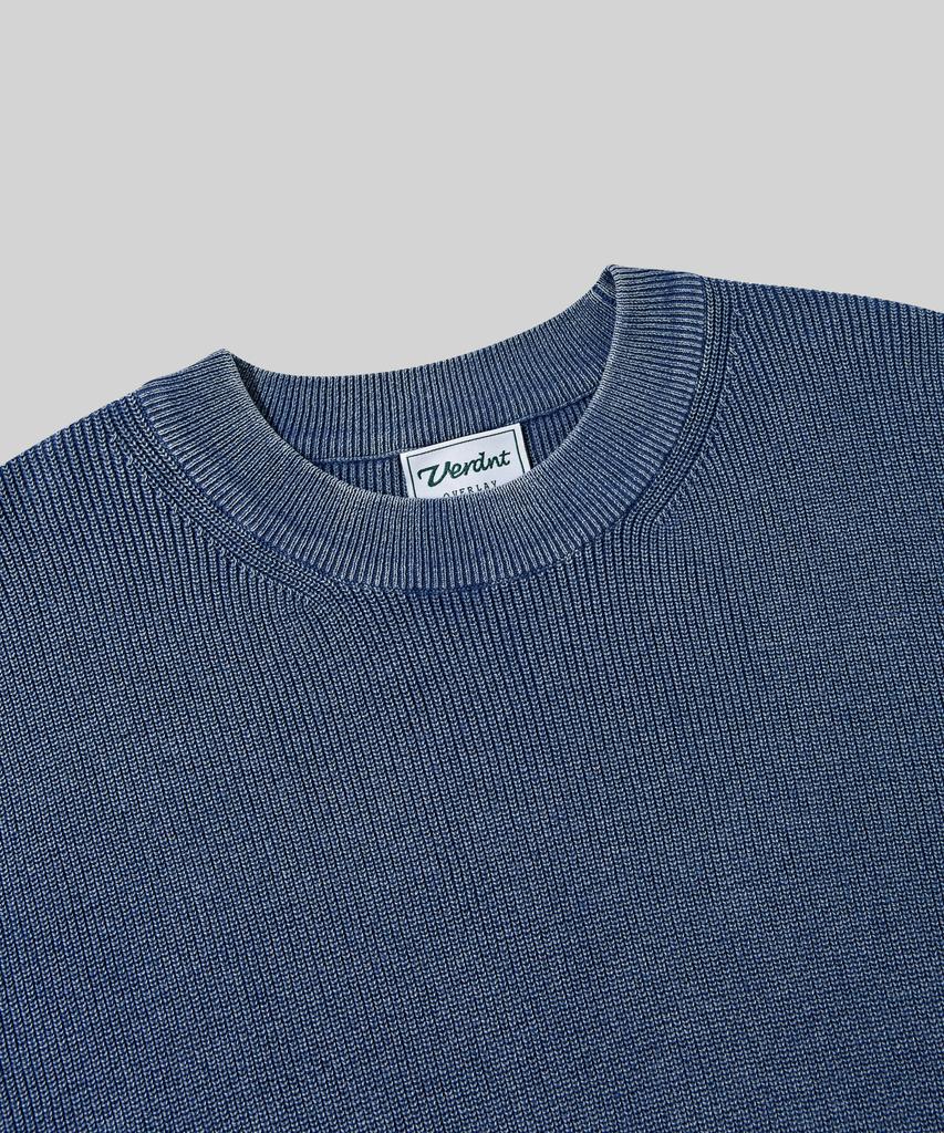 Свитер с круглым вырезом Beodeonteu Pigment Washed [Синий]