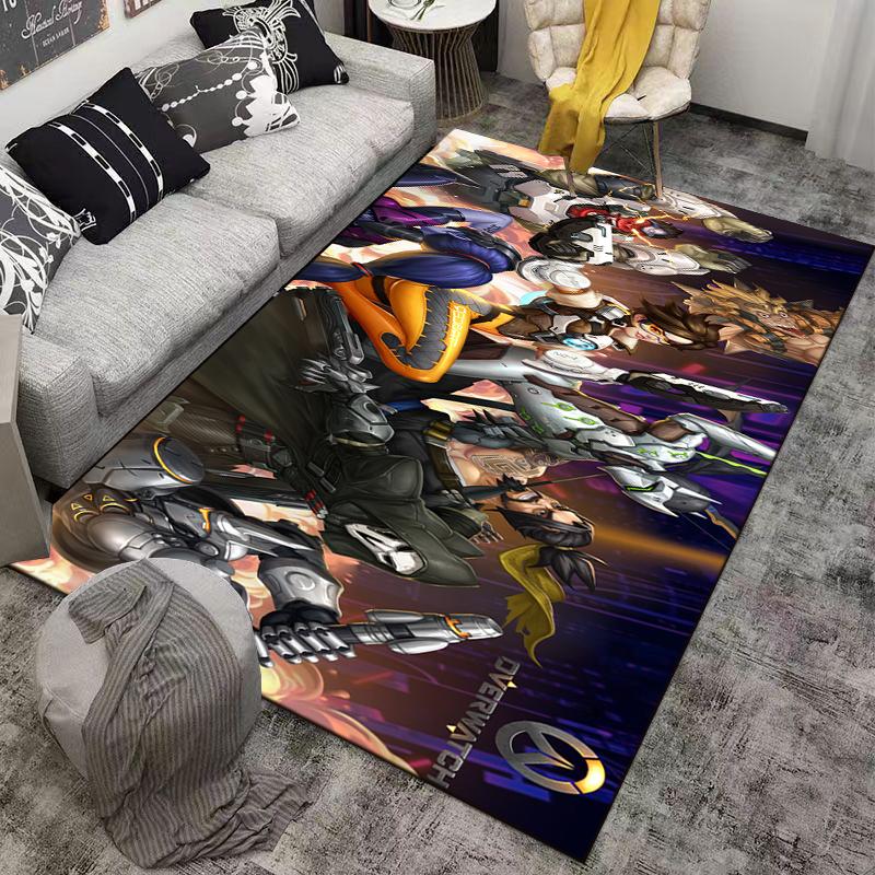 Cool Game Characters Vibrant Carpet Suitable for use as an anti-slip game mat for living room and bedroom sofas