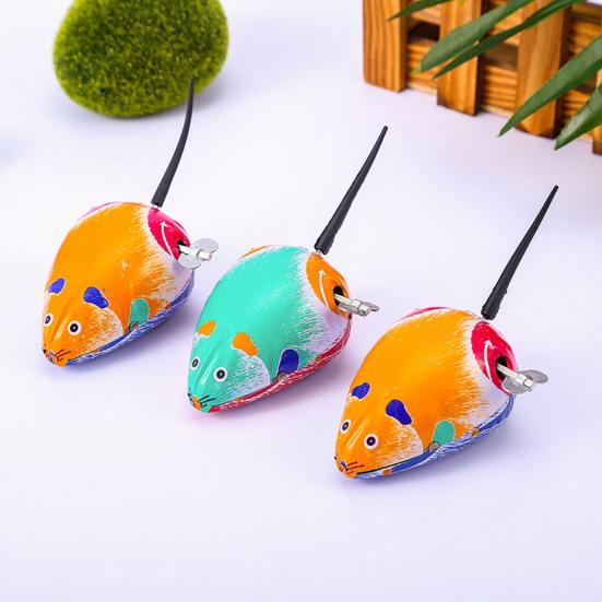 1/4 шт. заводная игрушка в виде животного ностальгическая винтажная детская взрослая заводная пружина металлическая прыгающая лягушка петух крыса кролик игрушка сувениры для вечеринки