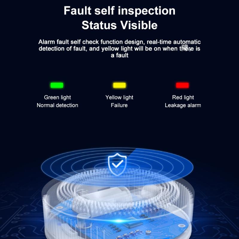 Tuya Wi-Fi детектор утечки природного газа беспроводной датчик утечки газа умный дом кухня охранная звуковая сигнализация приложение Smart Life