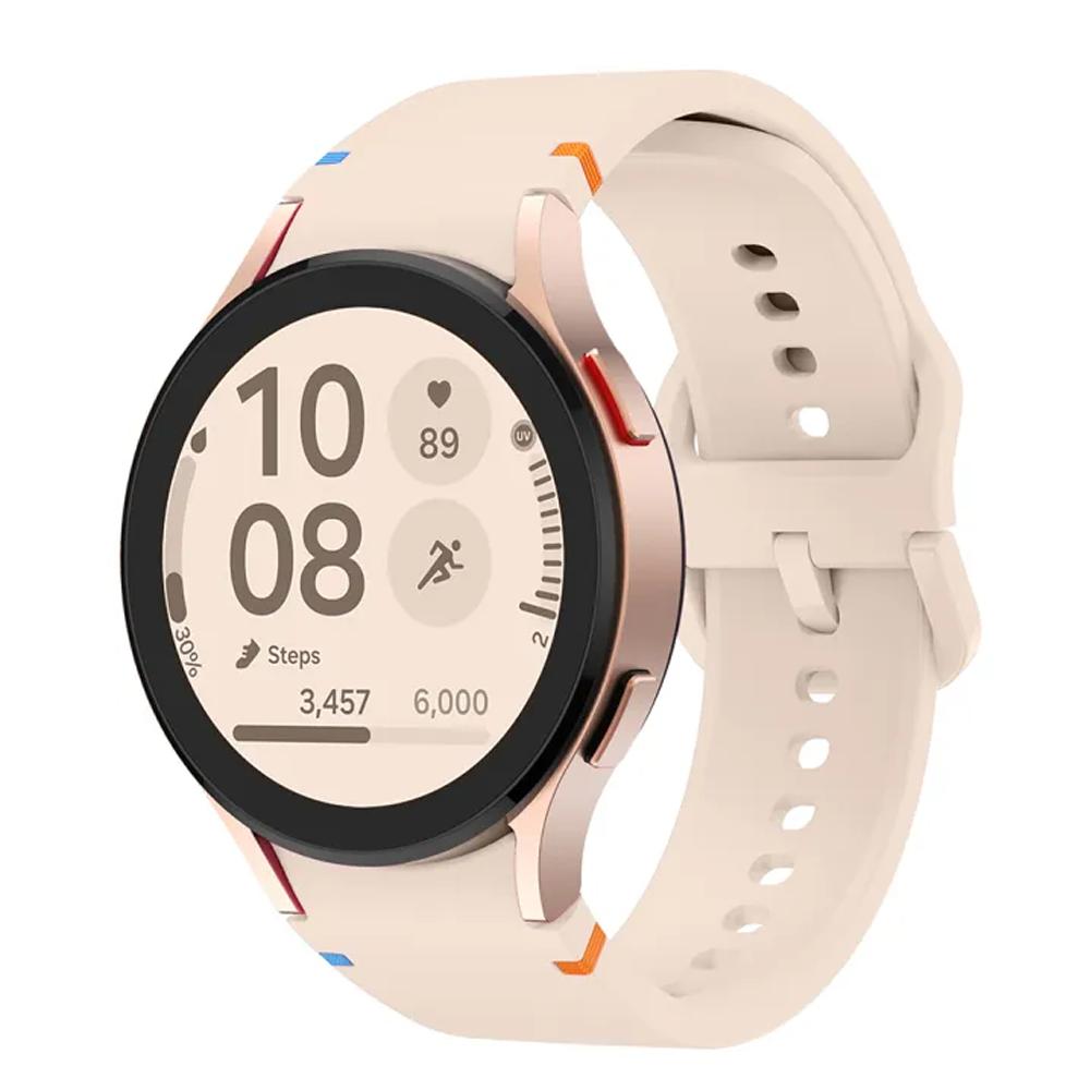 Официальный-сайт Ремешок для Samsung Galaxy Watch 7 FE 44 мм 40 мм Силиконовый браслет Galaxy Watch6 4 6 Classic 5 pro ремешок 43 мм 47 мм