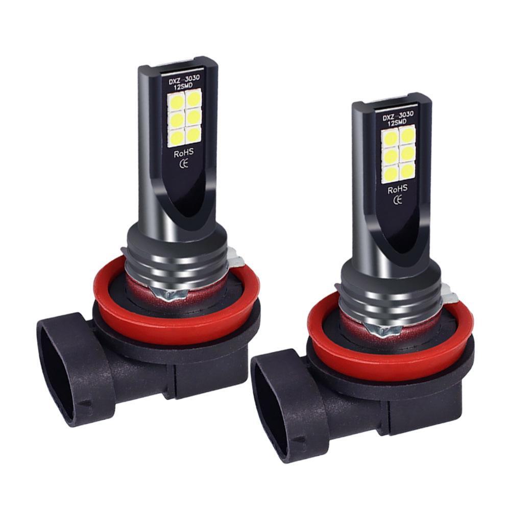 Светодиодная лампа для противотуманных фар автомобиля - 3030-12LED, 24 Вт, DC12V-24V, H3/H7/H8/H11