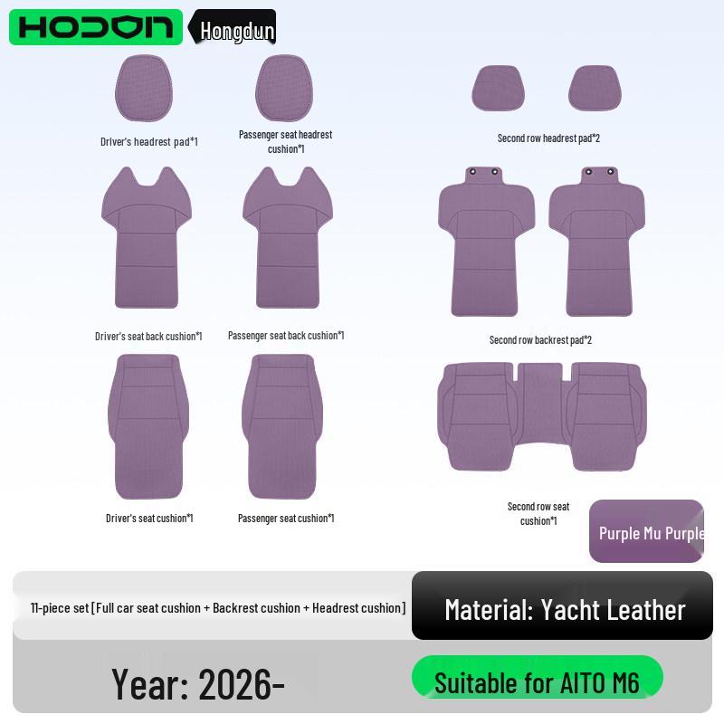 All-Season Ventilated Seat Cushion for AITO M6 - Breathable Interior Cover.