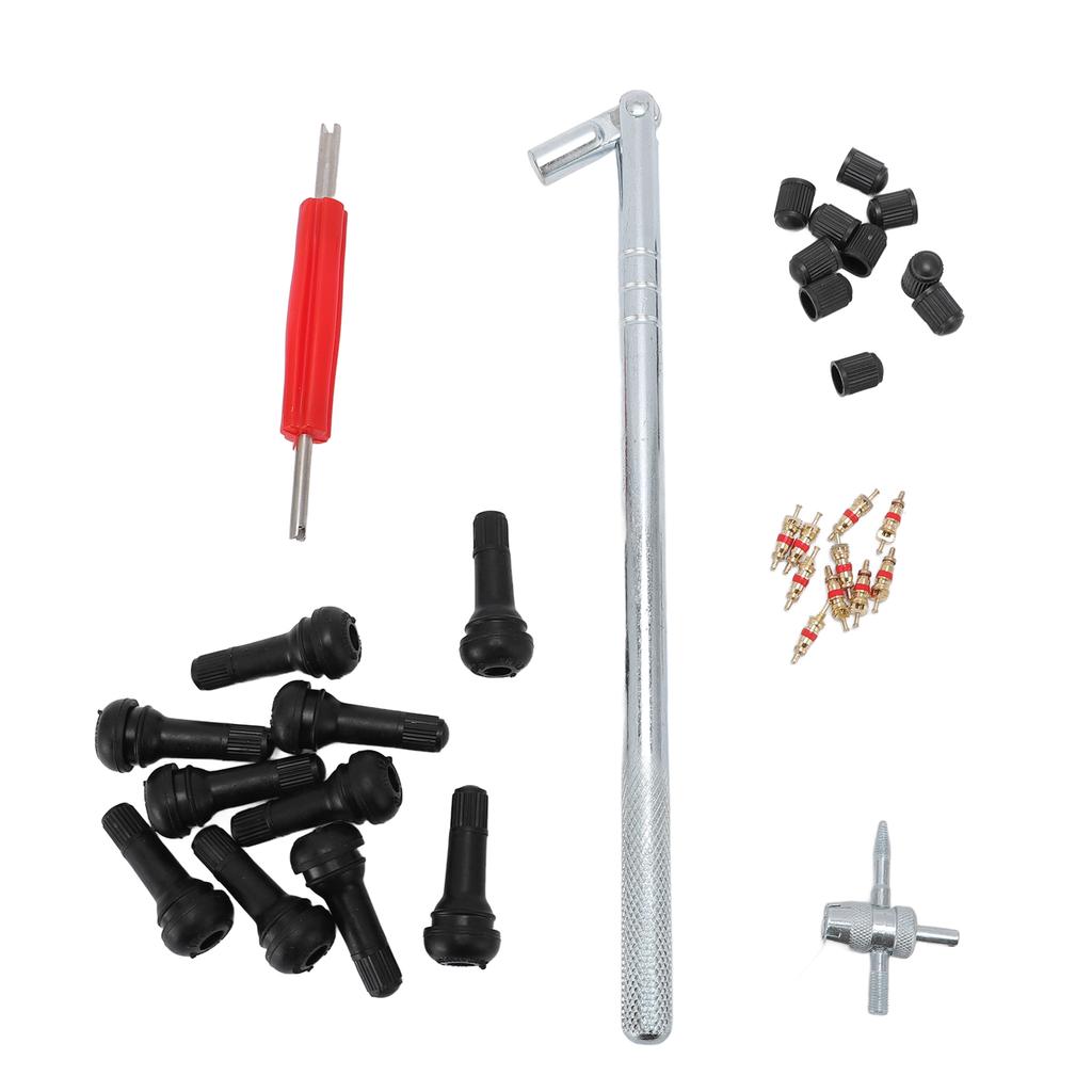 Комплект инструментов для установки сердечника клапана и ниппеля клапана, устойчивый к ржавчине, инструменты для ремонта автомобилей и велосипедов