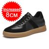 Мужские осенние кроссовки, увеличивающие рост, мужская обувь стелька для увеличения роста 8 см, повседневная спортивная обувь из натуральной кожи