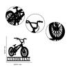 Металлическая настенная art-композиция с BMX-велосипедом, Персонализированная табличка с именем гонщика BMX, Декор для дома, Подарок для BMX-байкера