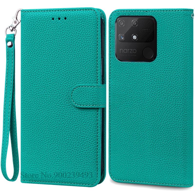 Narzo 50A чехол для Realme Narzo 50A чехол-кошелек кожаный флип-чехол для Realme Narzo 50A чехол телефонная книга чехол Coque Fundas