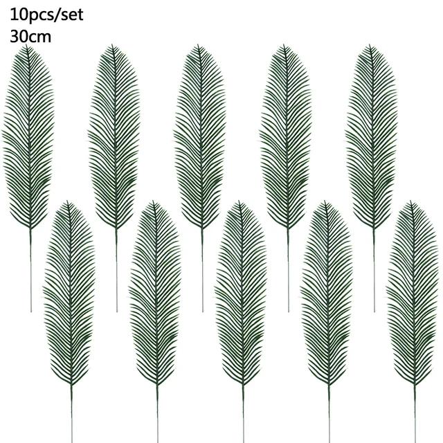 New Artificial Tropical Palm Leaves Hawaiian Luau Safari Jungle Party Decoration Summer Wedding Birthday Home Table Decor Fake P