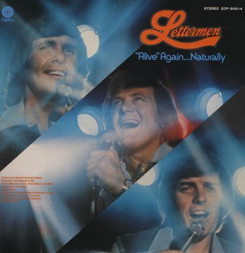 Виниловая пластинка LETTERMEN Alive Again... Естественно ECP80814 CAPITOL 1973 Япония Поп Б/У