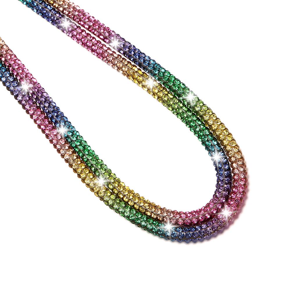 Luxury Keychain Bling Bling Hanging Cord Rhinestone Phone Lanyard Crystal Anti-lost Rope Chain Straps