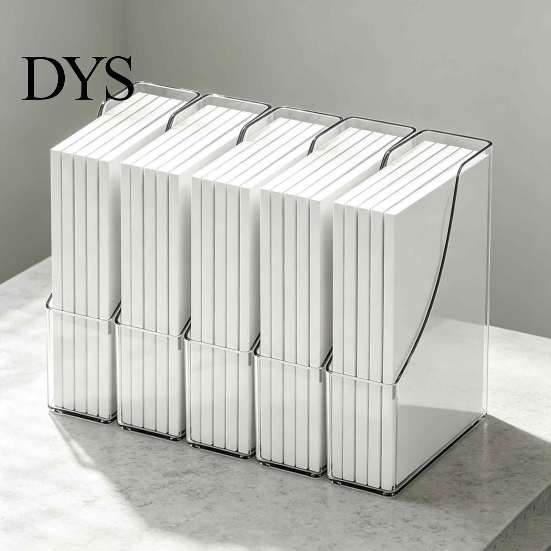 Stackable Desk Drawer Organizer Paper Letter Tray, Acrylic File Organizer, Clear Information Sorting Container Holder Sorter for Documents,
