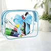 Bow Transparent Toiletry Bag Waterproof Cosmetics Bag Cute PVC Makeup Bag  Travel