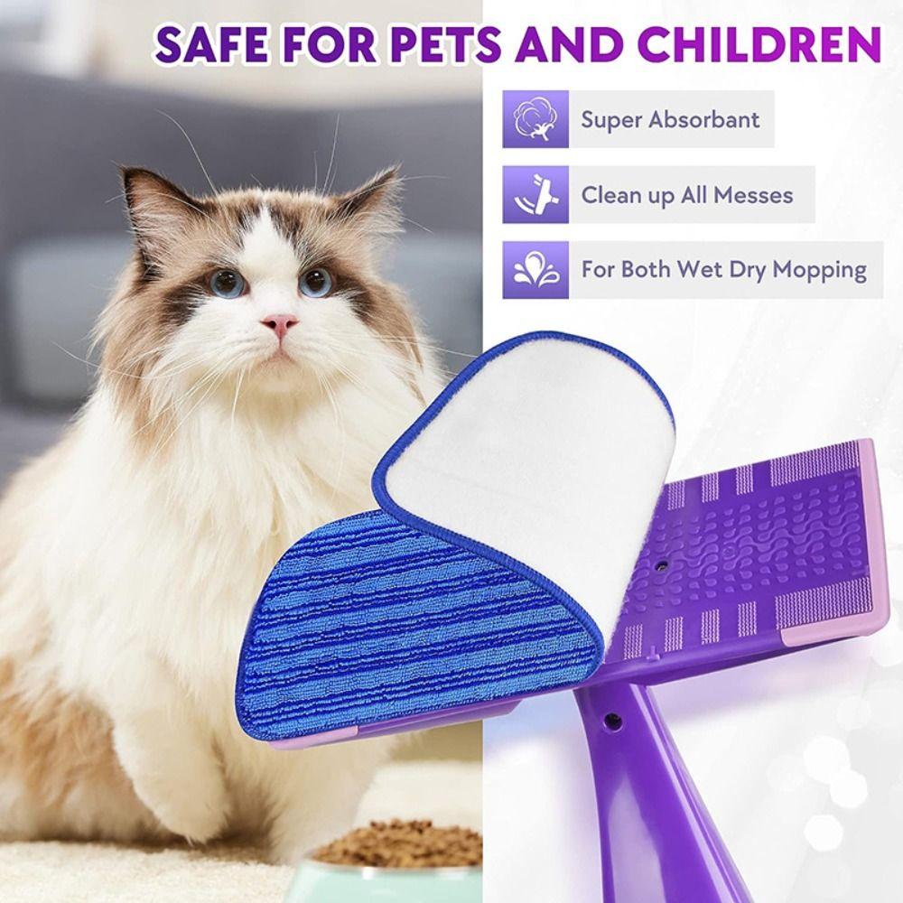 Dry and Wet Reusable Mop Pads Microfiber Mop Cloth New Mop Mat for Swiffer Wet Jet for Home