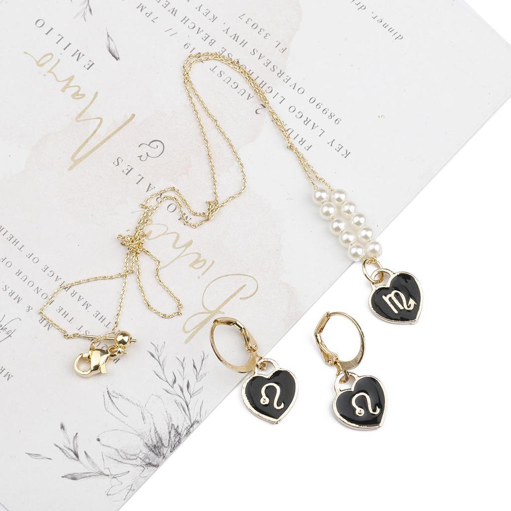 10/12 шт. 12*14 мм 12 созвездий сердце любви падает масляный сплав аксессуары для изготовления ювелирных изделий DIY ожерелье браслет серьги