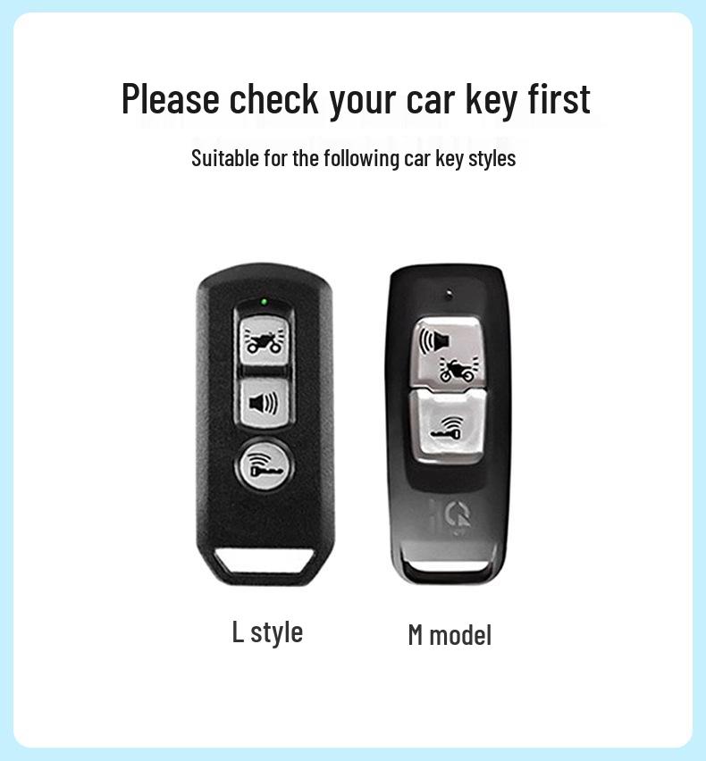 Handmade Motorcycle Key Cover for Click150, Vario150, PCX160 - Two-Button Style