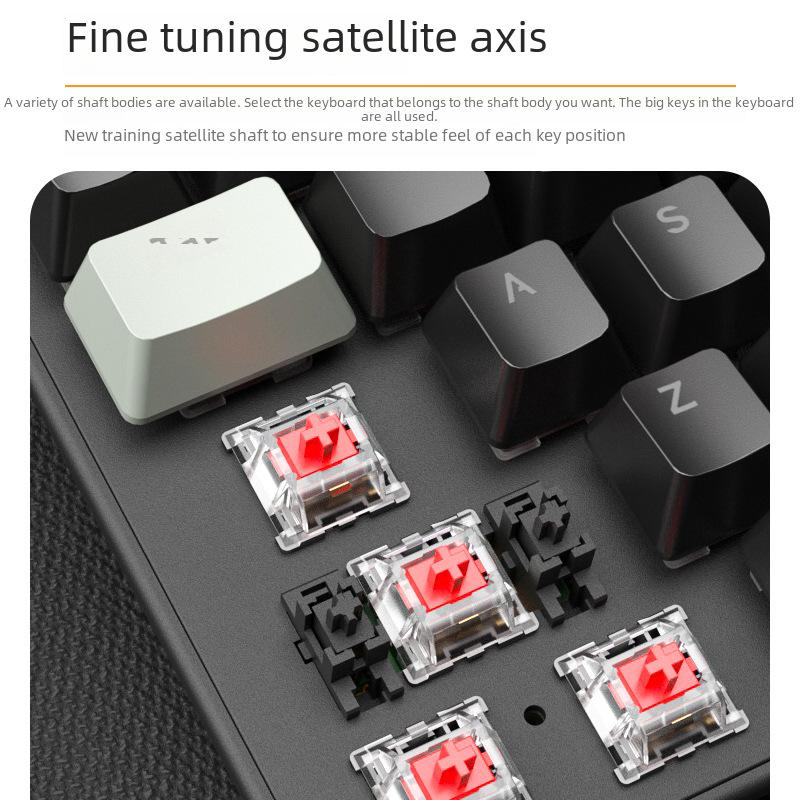 Проводная механическая игровая клавиатура Acer с красными/синими переключателями для настольного компьютера и ноутбука