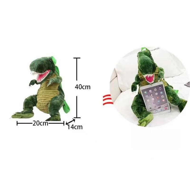 Cartoon Dinosaur Plush Backpack Simulation Animal Doll Funny Stuffed Toy Tyrannosaurus Rex Triceratops Stylish Plushie Phone Bag