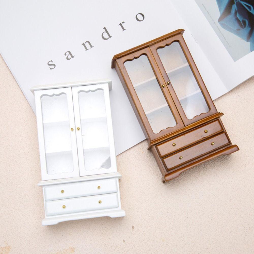 Wooden Miniature Furniture Model 1:12 Doll House Accessories Tiny Pretend Play Toy Toddlers