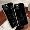 Сексуальный Чехол с Линейным Рисунком Влюбленная Пара Поцелуй Для Apple iPhone 17 16 15 14 13 12 11 Pro Max 16 Plus 16E 17Air 17Pro Чехол для Телефона Силиконовый